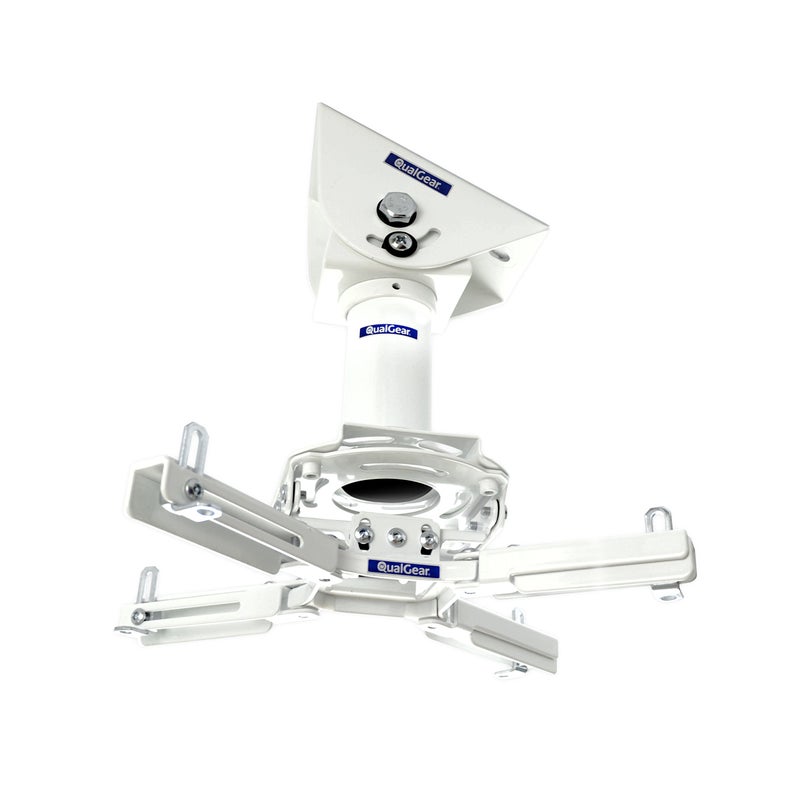 QualGear Pro-AV QG-KIT-VA-3IN-W Projector Mount Kit Accessory Vaulted Ceiling Adapter, 3" 1.5", White - Image 1